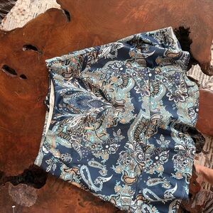 & Other Stories Blue and Orange Paisley Skort
